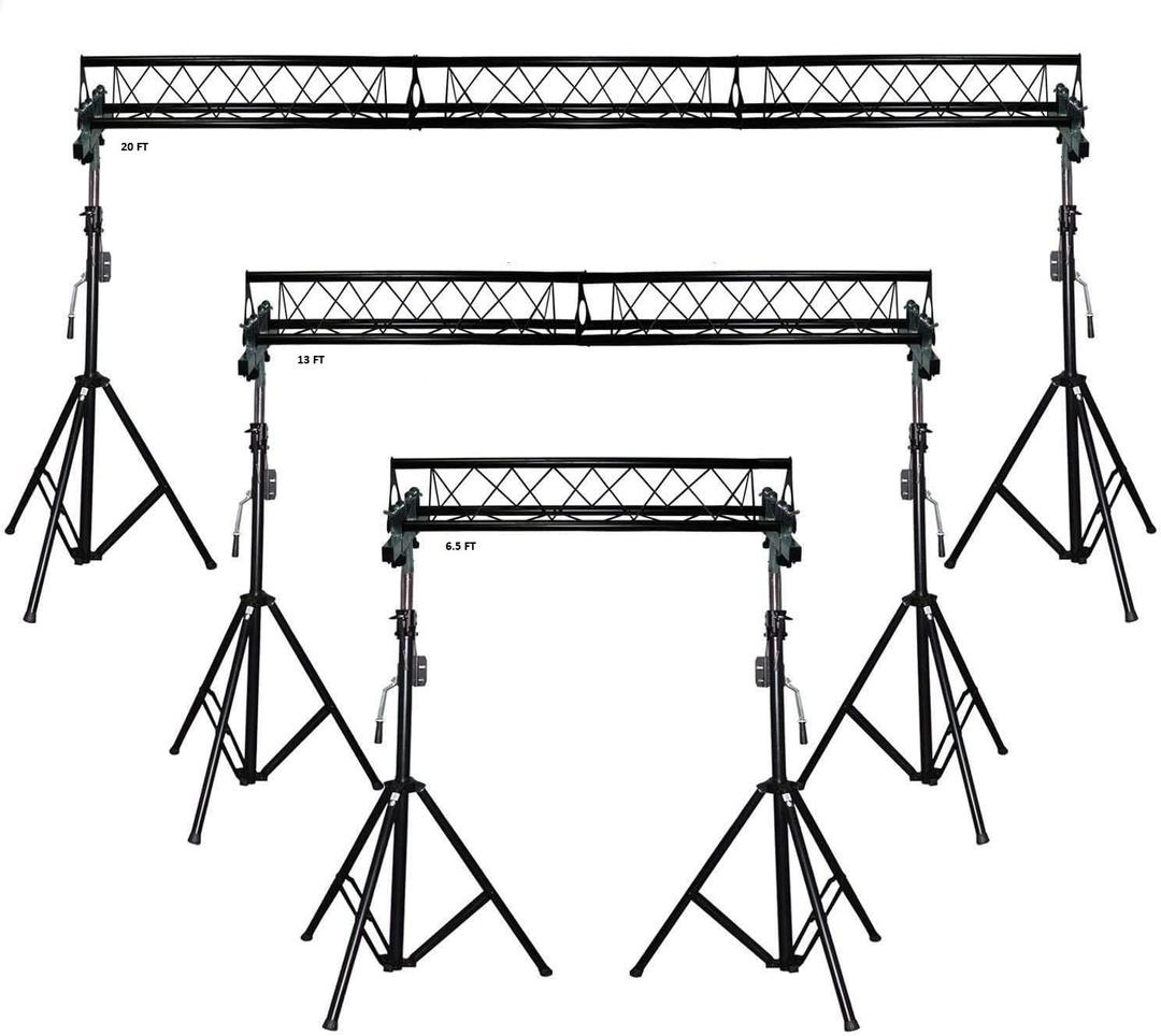 20' ft Wide Crank Triangular Trussing Mobile DJ Lighting Truss System Triangle