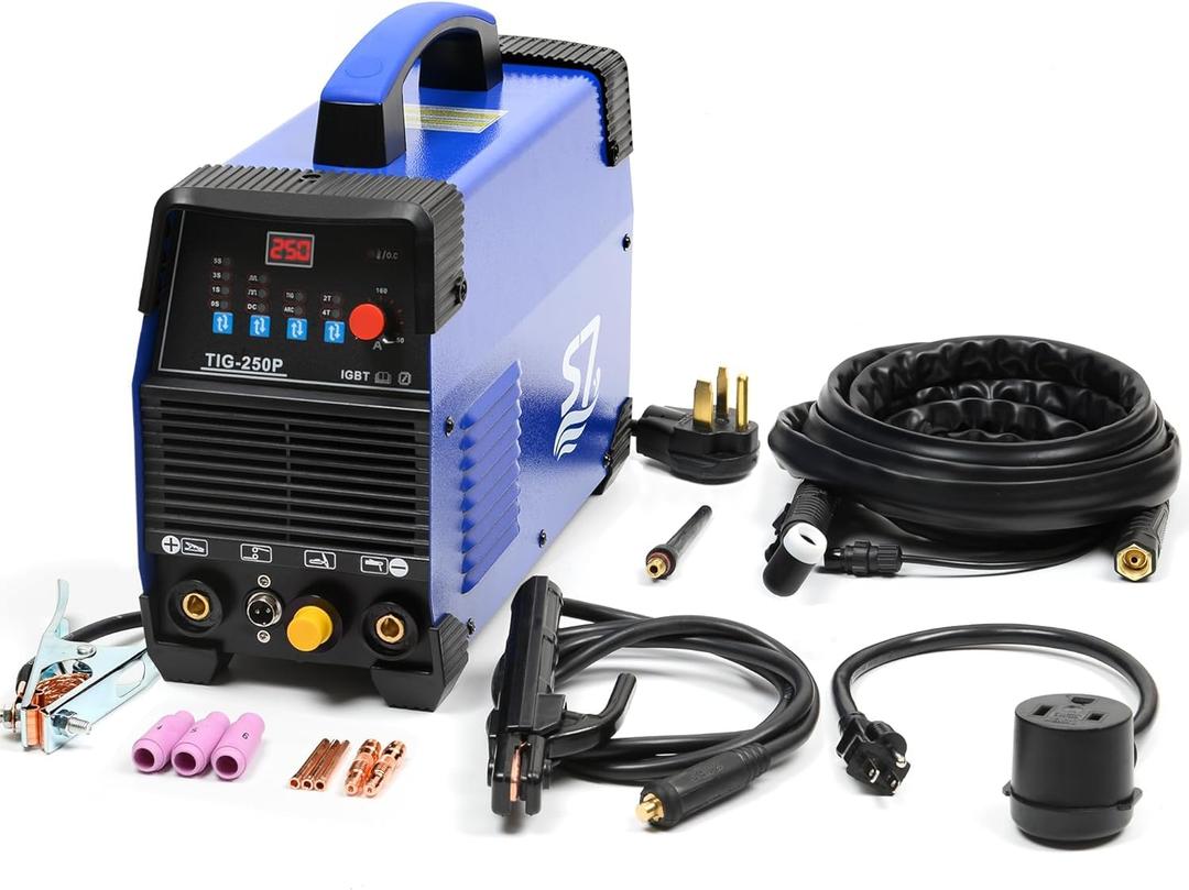 TIG Welder 250 Amp 2T/4T 110&220V ARC/DC TIG/PULSE 3 In 1 TIG Welding Machine