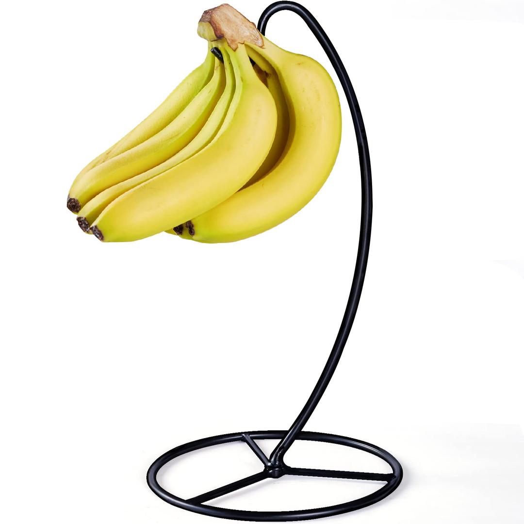 FFQ Banana Holder Stand,Banana Hanger Tree Stand Hook for Kitchen Countertop,Banana Hook Stand