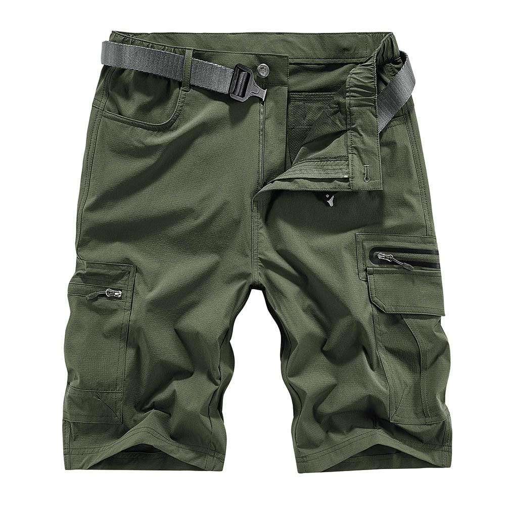 Quick Dry Hiking Shorts Men's Cargo Casual Outdoor 4-Way Stretchy Lightweight Summer Short with Multi Pockets 30-46 (No Belt)