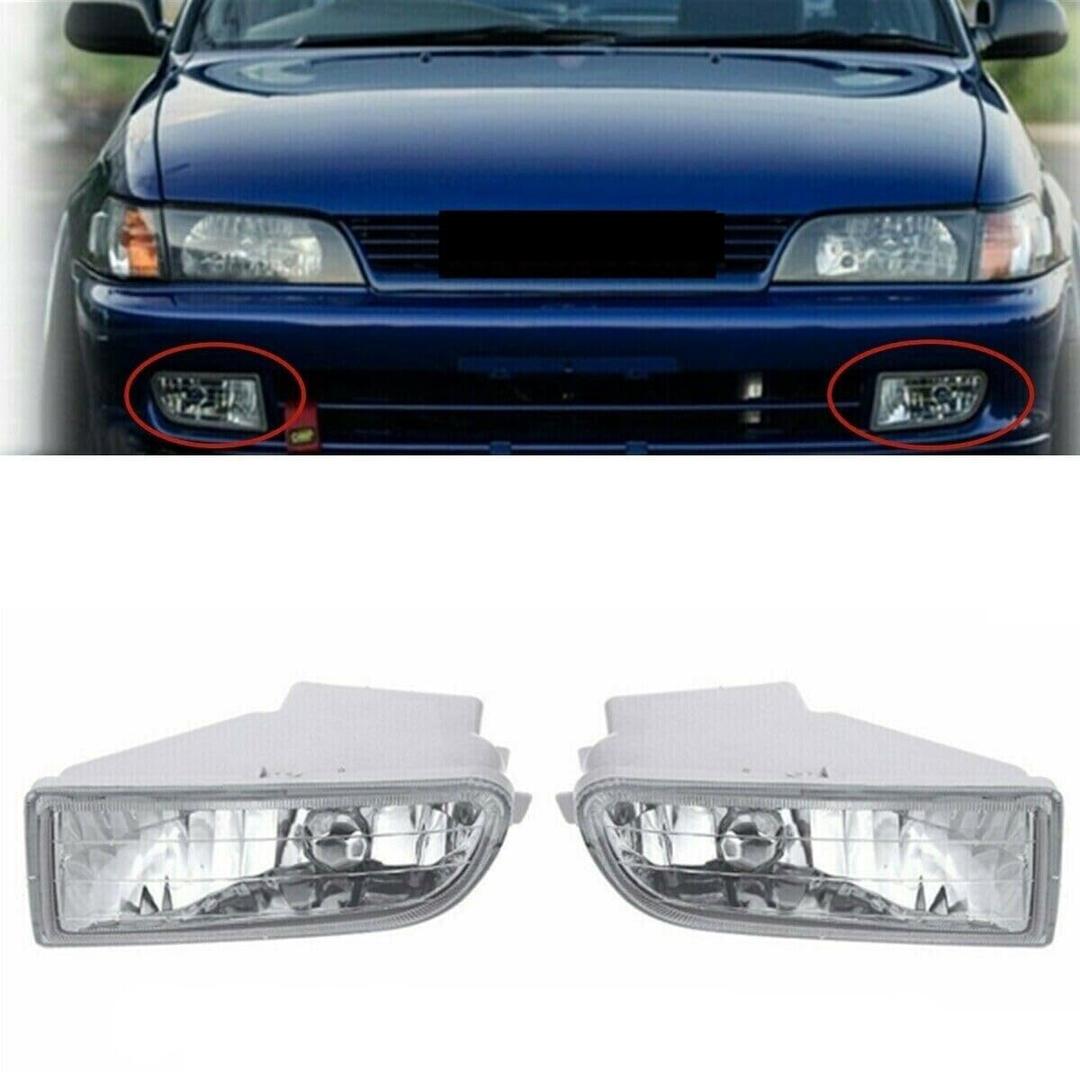 Pair of Front Bumper Fog Driving Lamp Halogen Yellow Light for 1993-1997 Corolla AE100 AE101 FITS OE A1649060451 LH+RH