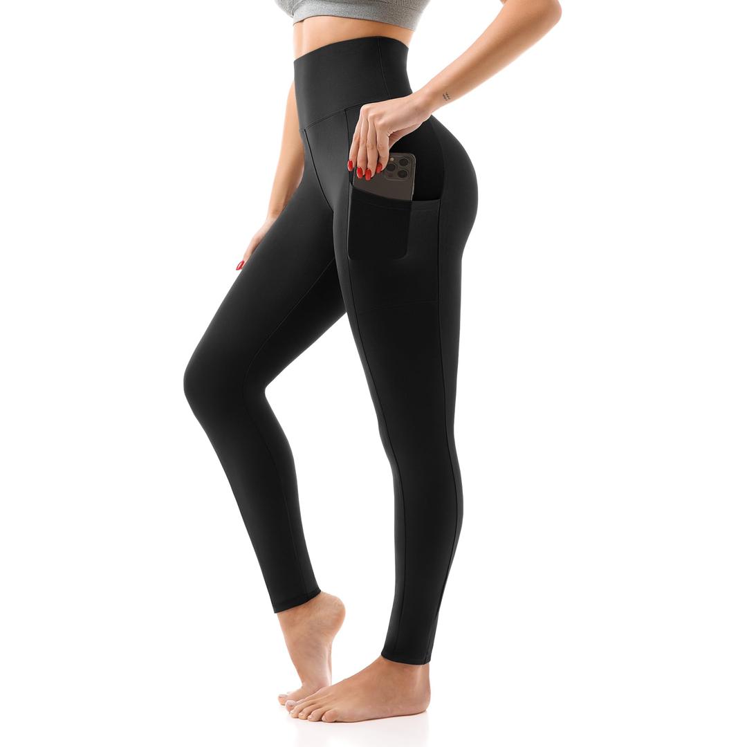 SINOPHANT High Waisted Leggings with Pockets Women, Buttery Soft Elastic Tummy Control Stretchy Yoga Pants