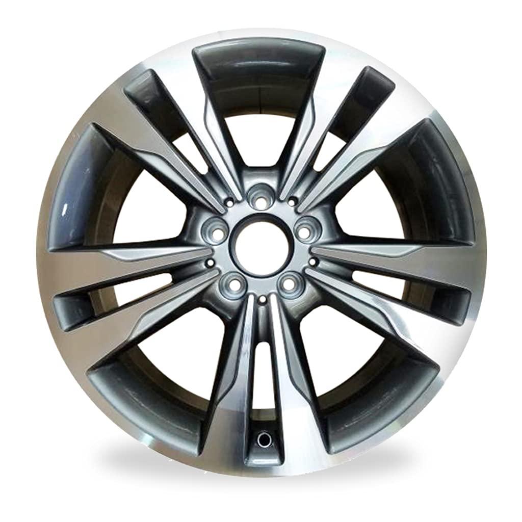 For Mercedes-Benz E-Class E350 E400 OEM Design Wheel 18" 18x8.5 2014-2016 Machined GREY Single Replacement Rim