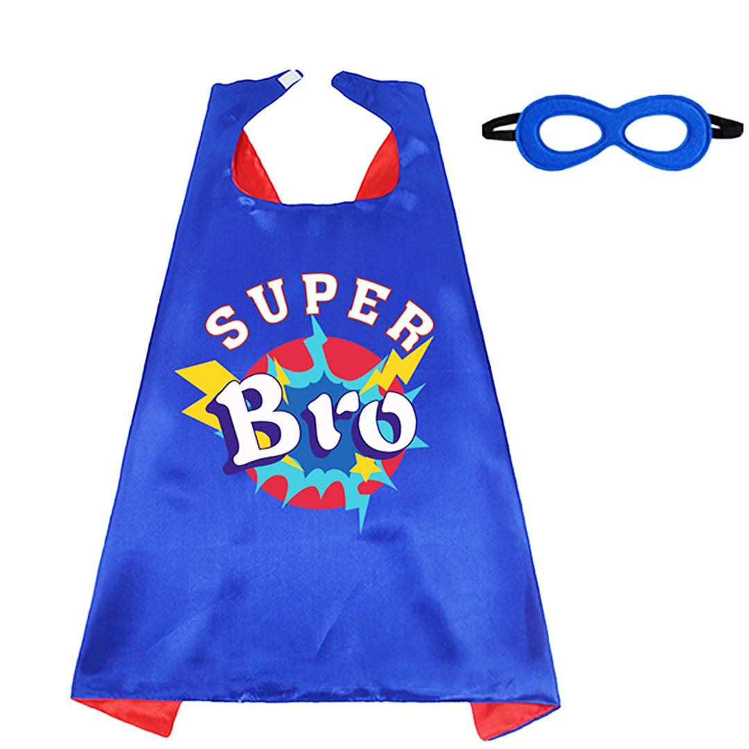 D.Q.ZSuperhero-Cape for Kids with Mask,Big Brother Gifts Boys' Role Play Birthday Family Halloween Party