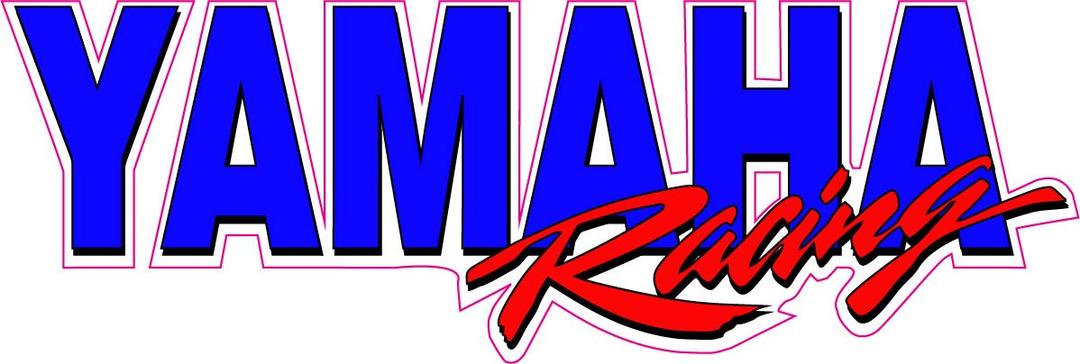 Yamaha Racing Decal 12" x 4"