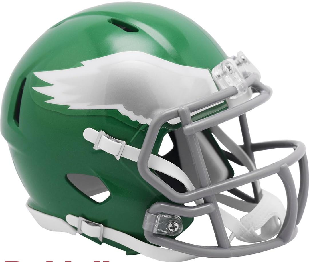 Riddell Philadelphia Eagles NFL 2023 On Field Alternate Mini Speed Helmet (Kelly Green)