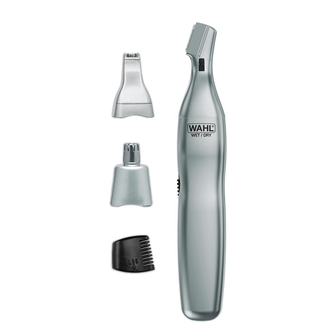 Wahl Men’s Nose Hair Trimmer, for Eyebrows, Neckline, Nose & Ear Hair, Precision Detail Trimming with Interchangeable Heads, Battery Included - Model 5545-400