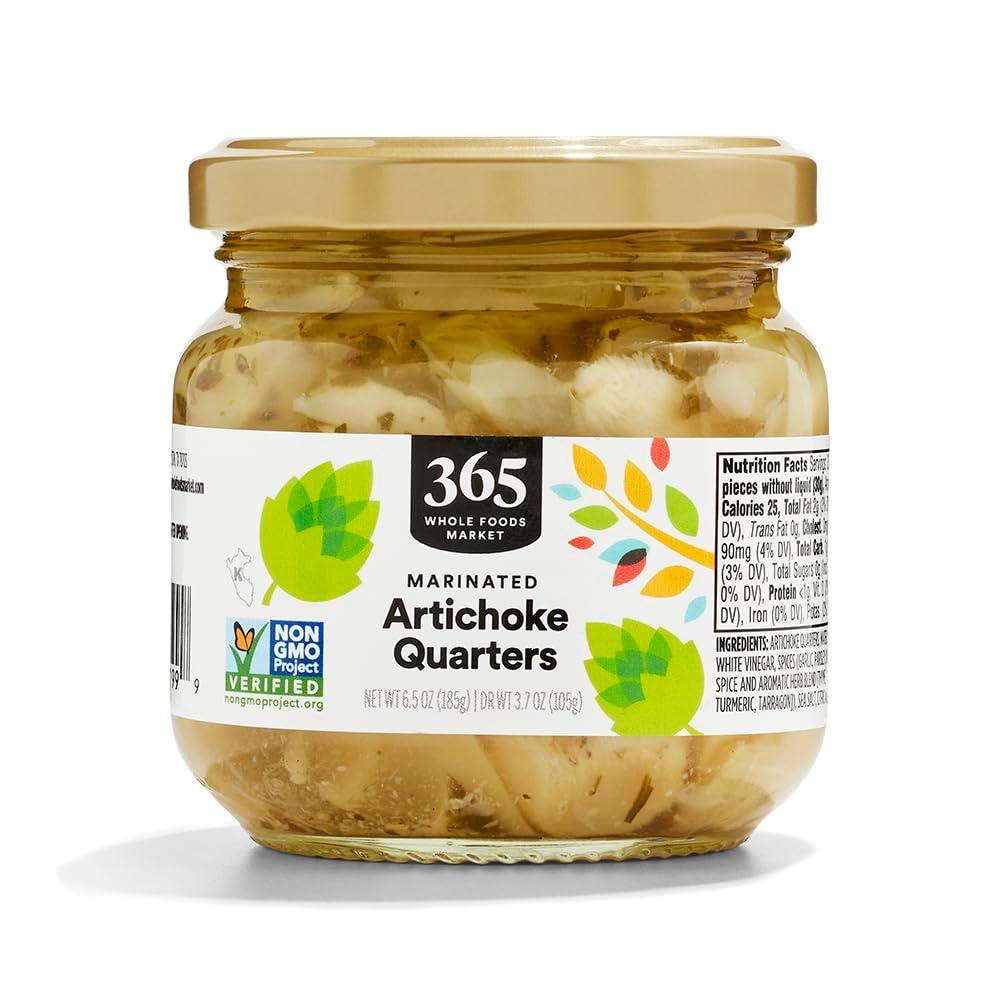 365 by Whole Foods Market, Artichoke Quarters Marinated, 6.5 Ounce