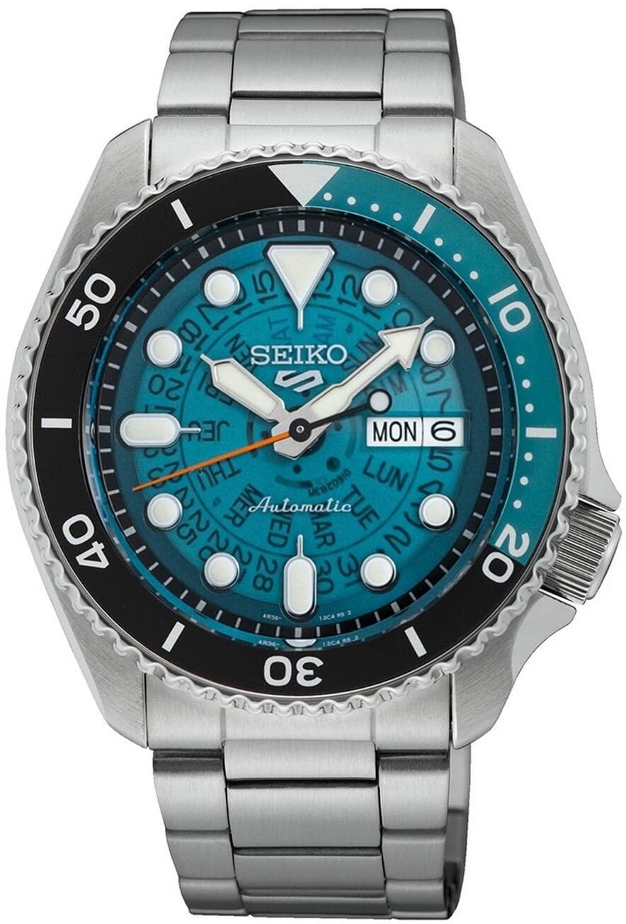 SEIKOSeiko Analogue Blue Dial Silver Band Men's Stainless Steel Watch-SRPJ45K1