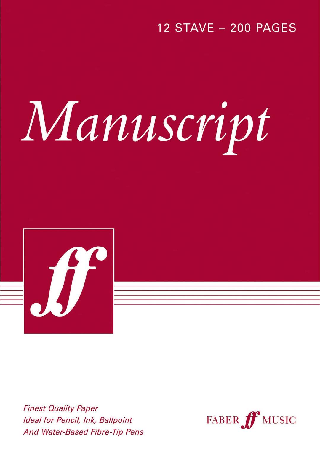 Manuscript Pad A4 12-stave