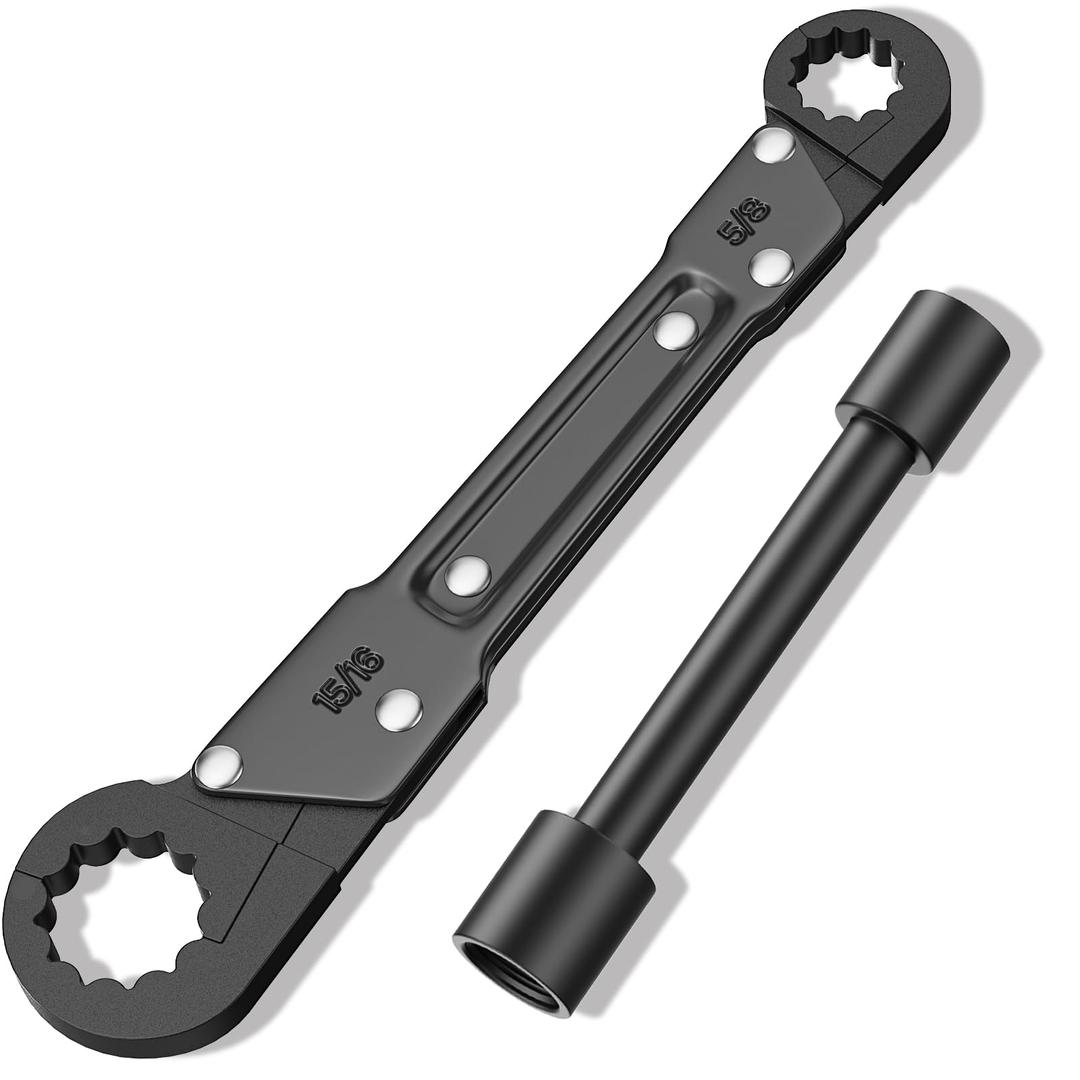 Plumbing Tools Angle Stop Wrench Kit - Professional Plumber Wrench Tools, Plumbing Wrench Kit for Installing Compression Angle Stop and Removing the Compression Ring