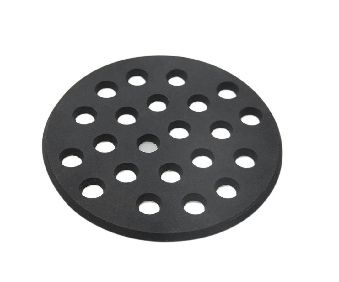 Round cast Iron Bottom fire Grate for Big Green Egg, BBQ high Heat Charcoal Plate fit for S/Mini/Medium Big Green Egg fire Grate Grill Charcoal Replacement Parts Green Egg Accessories-6.5in MFGC