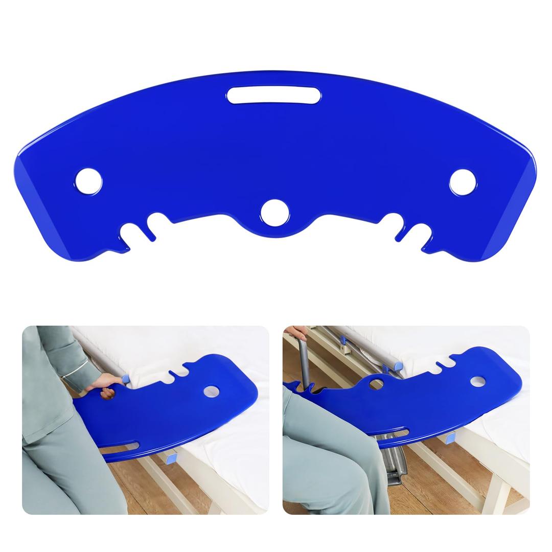 YHK Slide Transfer Boards, Sliding Boards to Transfer to Wheelchairs, Seniors from Bed to Chair,Car, Slide Assist Device, Non-Slip Hangable Sliding Boards Hold up to 440 lbs(Blue)