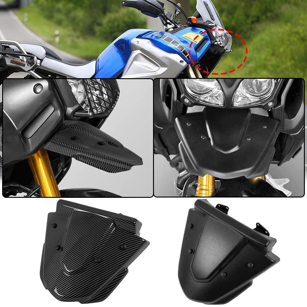 Lorababer Motorcycle Front Wheel Upper Beak Nose Cover Hugger Fender Extension Mudguard Compatible with Y-amaha XT1200Z XT 1200 Z XT1200 Z Super Tenere 2014-2021 15 16 17 18 19 20 (Black)