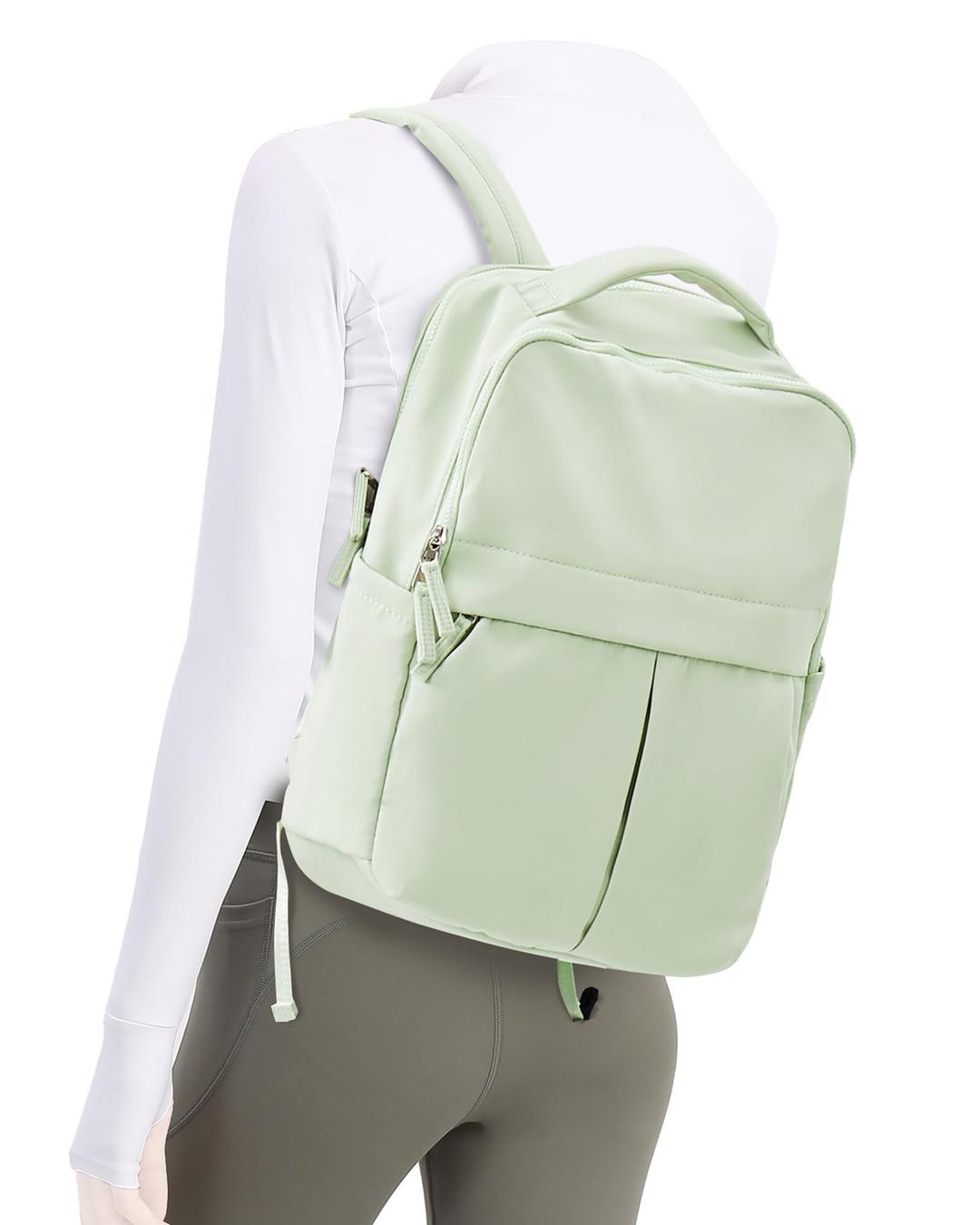 Laptop Backpack for Women Gym Backpack Casual Daypack Backpacks Travel Backpack for Traveling on Airplane Work Backpack for Men Lightweight Computer Backpack College Teacher Backpack Bag Green