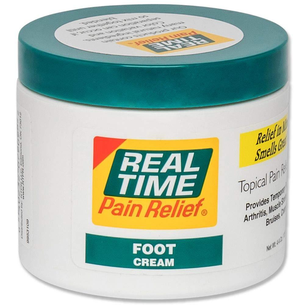 Real Time Pain ReliefFoot Cream, 4.4 Ounce Jar