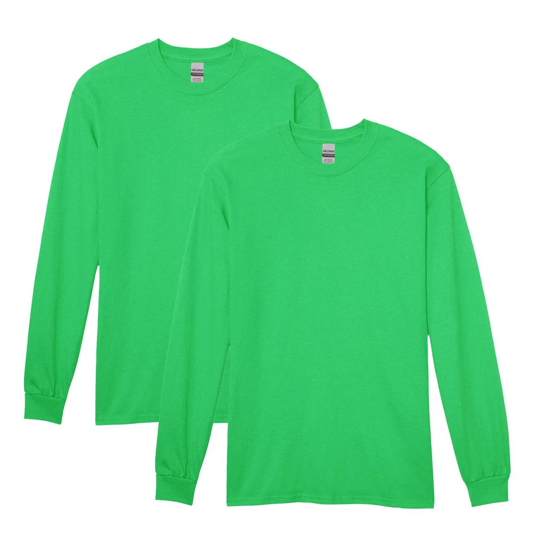 GildanAdult Heavy Cotton Long Sleeve T-Shirt, Style G5400, 2-Pack