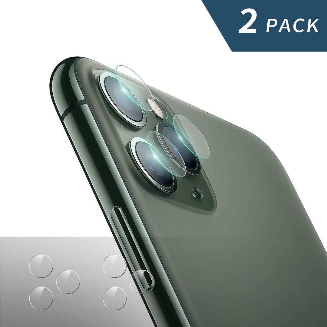 Newseego Compatible with iPhone 11 Pro/Pro Max Camera Lens Protector [2 pack] Flexible Glass Protector - High Definition with 2.5D Round Edge Protector for iPhone 11 Pro/Pro Max[2019] -Clear