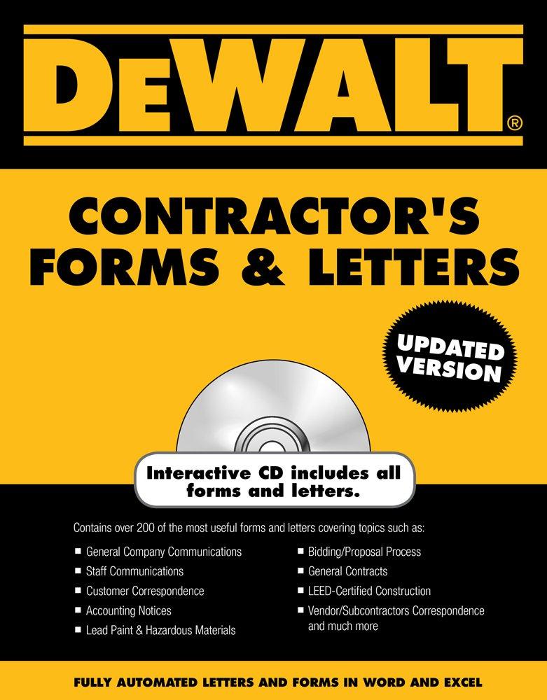 DEWALT Contractor's Forms & Letters (DEWALT Series) 2nd Edition