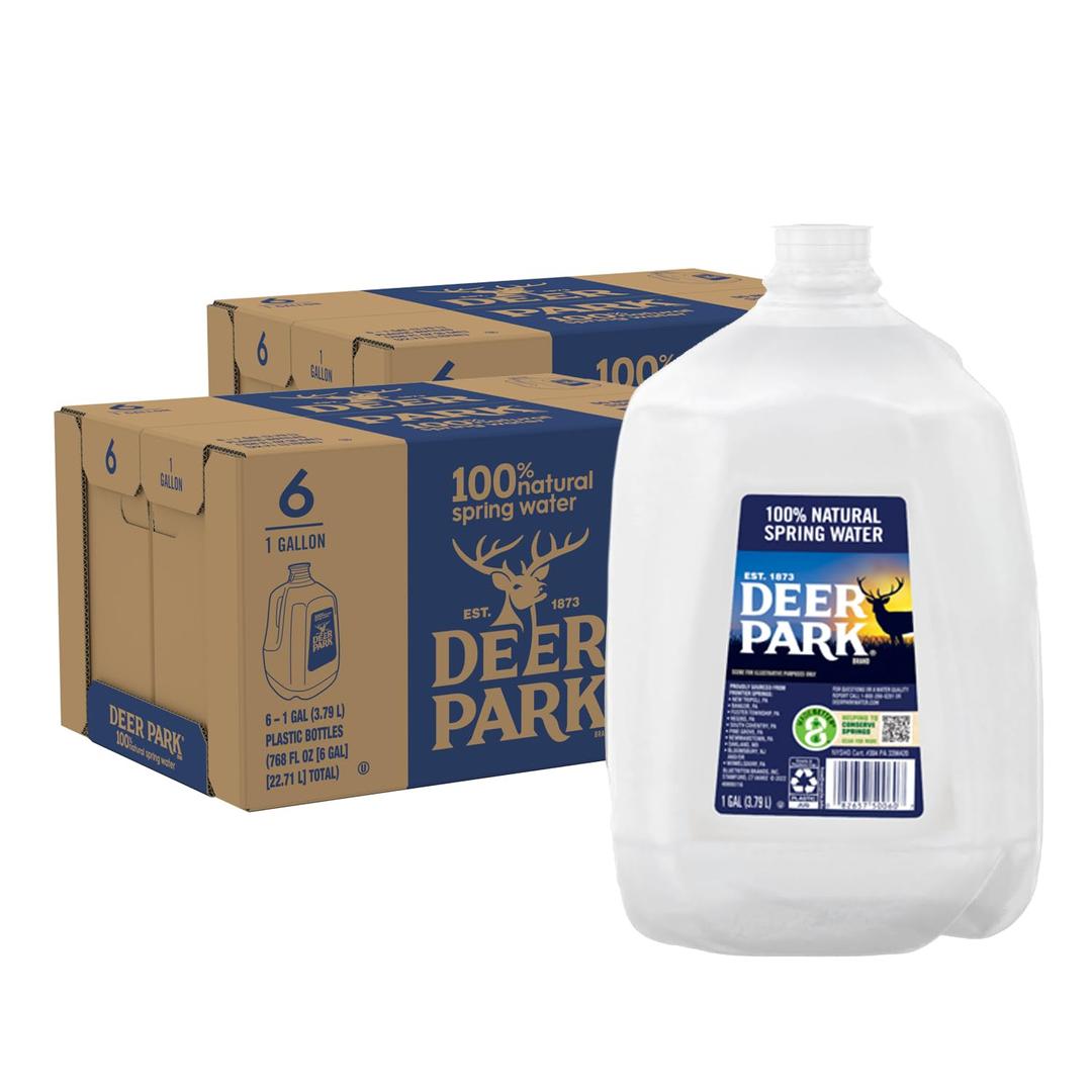 Deer Park Spring Water Case Bundles (1 Gallon Case of 6-2 Cases)