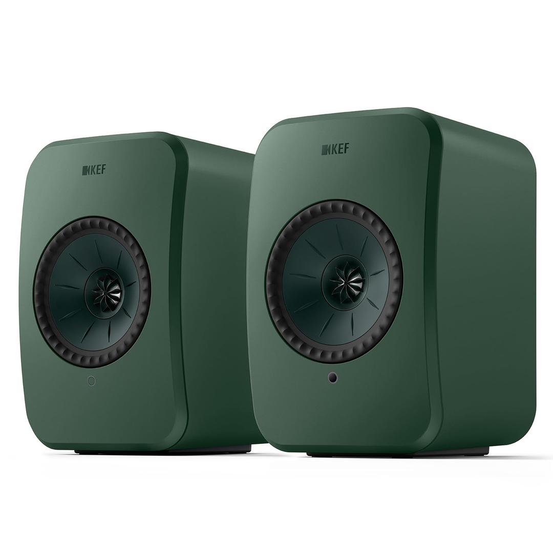 KEFLSX II LT Wireless HiFi Speakers (Sage Green, Pair)