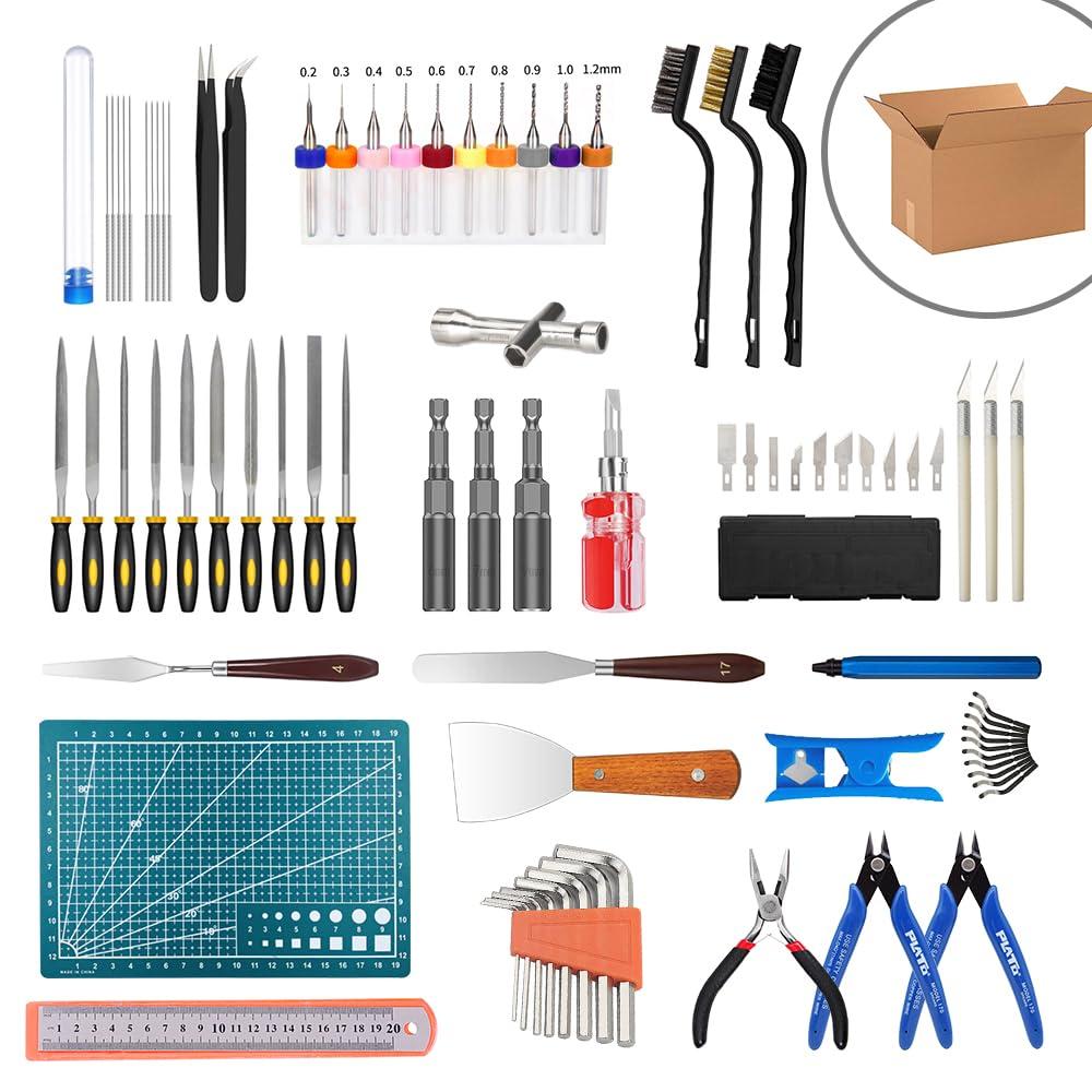 3D Printer Tool Kit, Mintion 82 Pcs 3D Printer Accessories Kit with Nozzle Cleaning Kit, Removable Screwdriver Kit, Deburring, Removal Tools, 3D Printer Tools for Bambu Lab, Ender 3, Neptune 4, Kobra