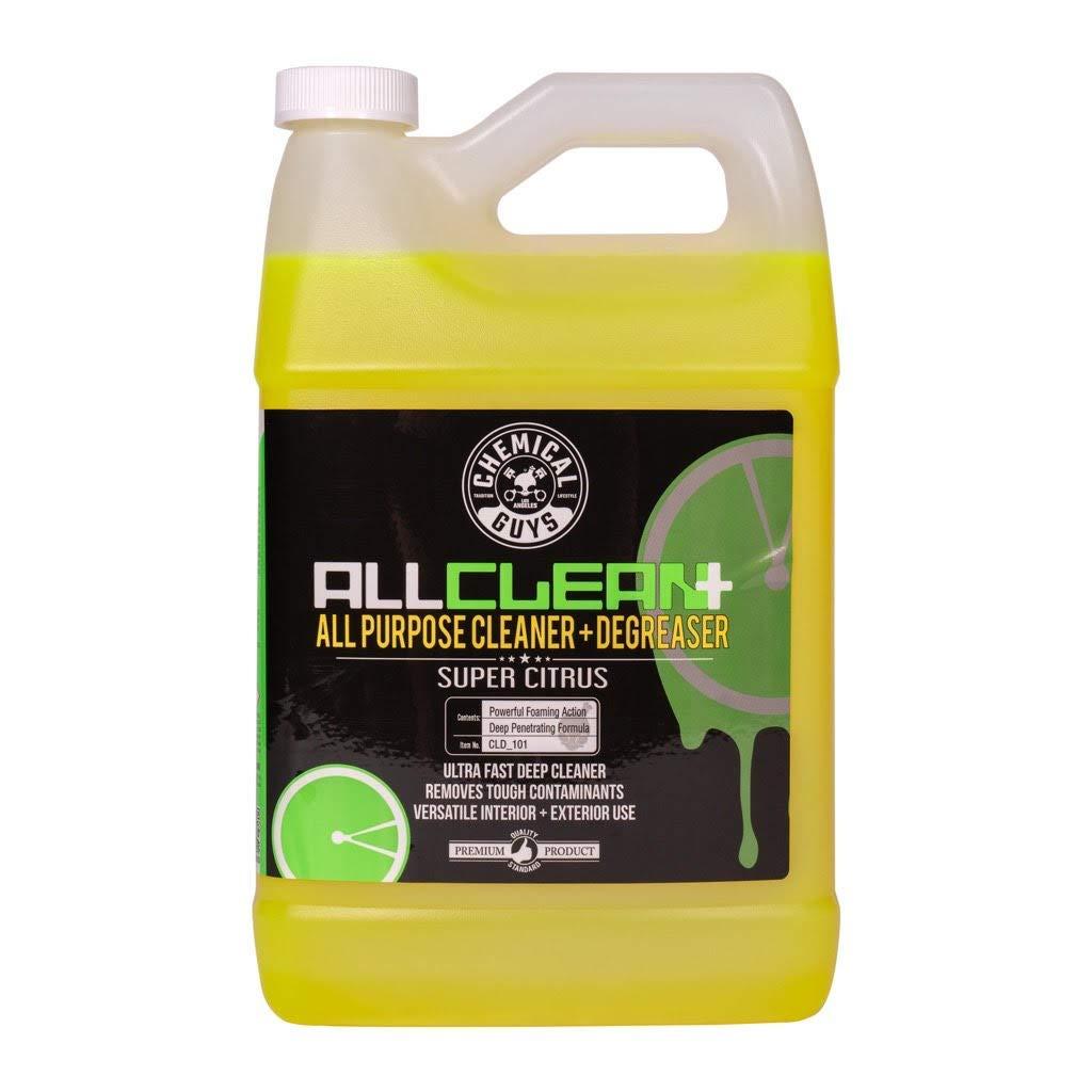 Chemical Guys CLD_101 All Clean+ Citrus-Based All Purpose Super Cleaner, Safe for Cars, Trucks, SUVs, Motorcycles, RVs & More, 128 fl oz (1 Gallon), Citrus Scent