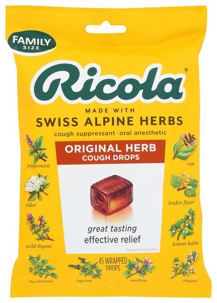 Ricola Cough Drops - Original Herb - 50 Pack