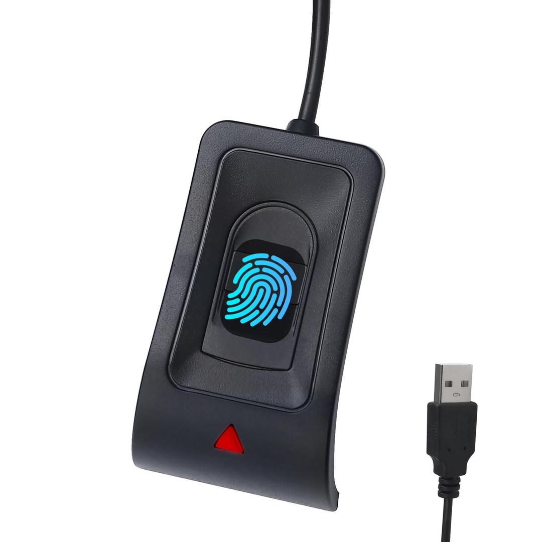 JIANBOLAND USB Fingerprint Reader Fingerprint for Windows10/11, Windows Hello Automatic Driver Installation with 5ft Extension Cable-Windows Password Free Operation