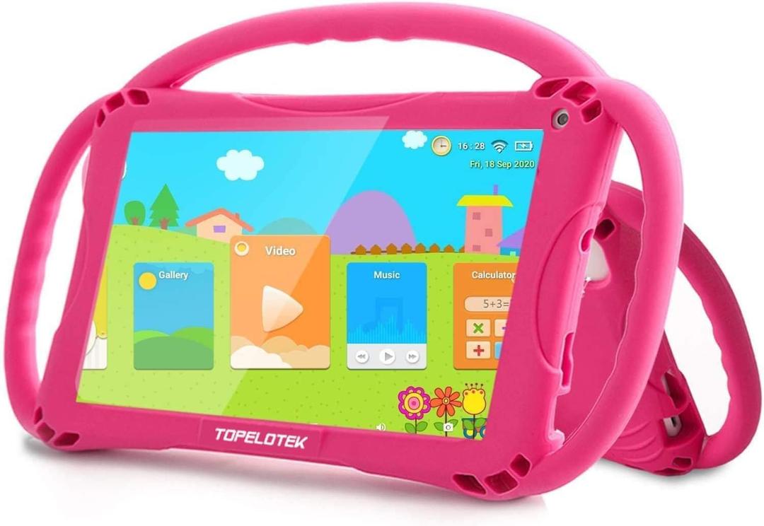 Kids Tablet 7 inch Toddler Tablet Tablet for Kids WiFi Android 32GB Tablet for Toddlers Kids Tablets Children's Tablet APP Pre-Installed YouTube Netflix Parental Control Kid-Proof Case (Red)