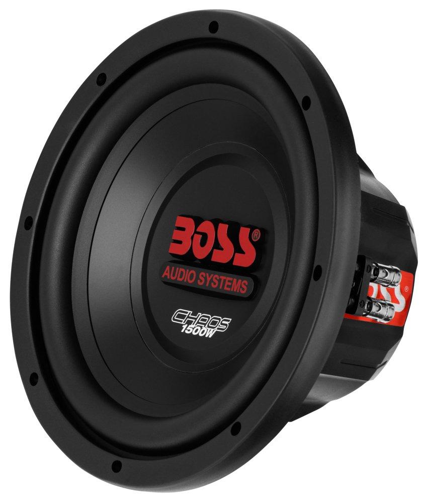 BOSS Audio Systems CH10DVC Chaos Series 10 Inch Car Subwoofer - 1500 Watts Max, Dual 4 Ohm Voice Coil, Sold Individually, Hook Up to Amp