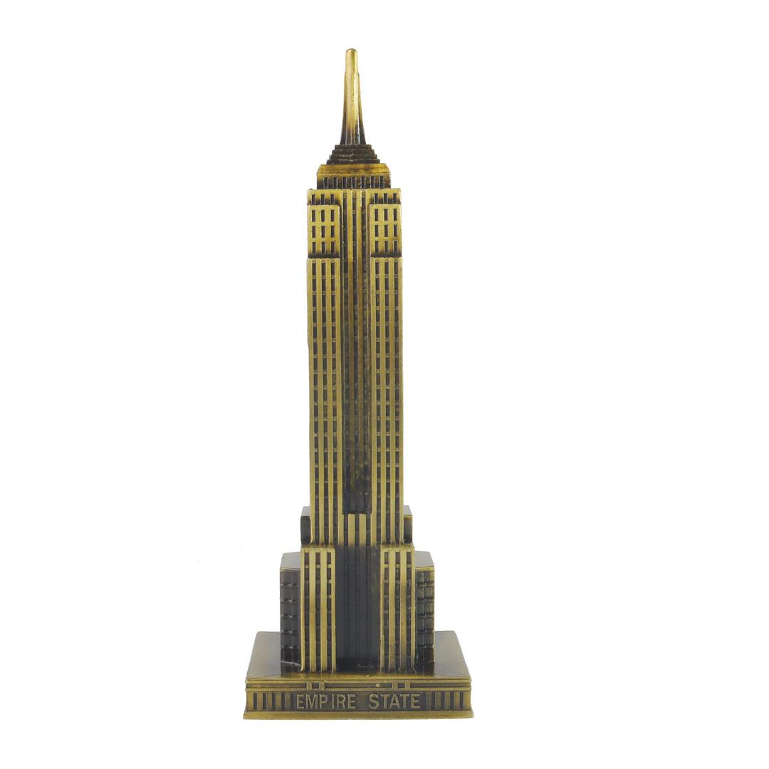 7 Inch Empire State Building Statue Metal New York City World Building NYC Statues Collection Model Home Desk Decoration