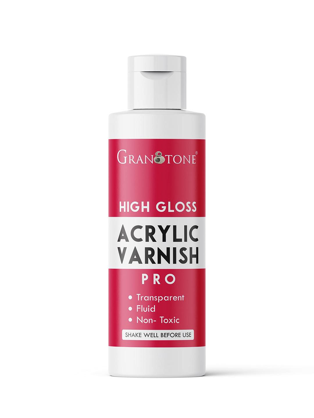 GRANOTONEAcrylic Artist's Varnish | Non-Yellowing | Non-Toxic | Anti-Crazing | High Gloss Finish | Suitable for Pro Artists, Hobby Painters & Kids | Made in India | 100 ML