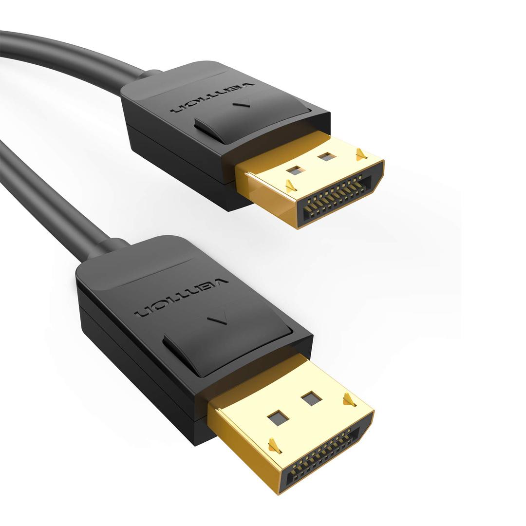 VENTION DisplayPort Cable, Gold-Plated DP Male to DP Male, DisplayPort 1.2 Supports 4K@60Hz, 3D and Audio and Video, Compatible with TV, PC Graphics Card for HDTV/Monitor (DP to DP, 3 Meter)