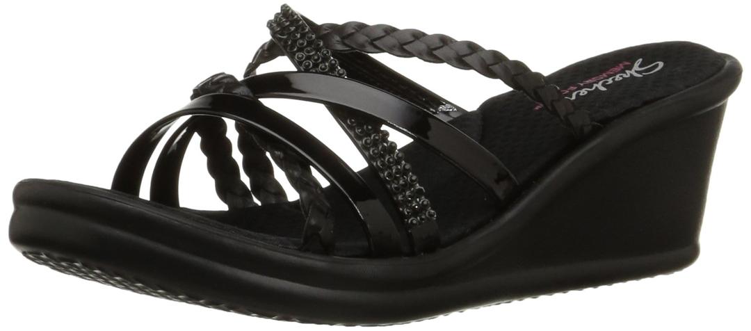 Skechers Cali Women's Rumblers-Social Butterfly Wedge Sandal