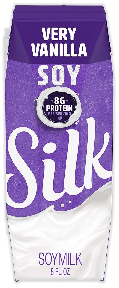 SilkShelf-Stable Soymilk Singles, Very Vanilla, Dairy-Free, Vegan, Non-GMO Project Verified, 8 oz., 18 Pack