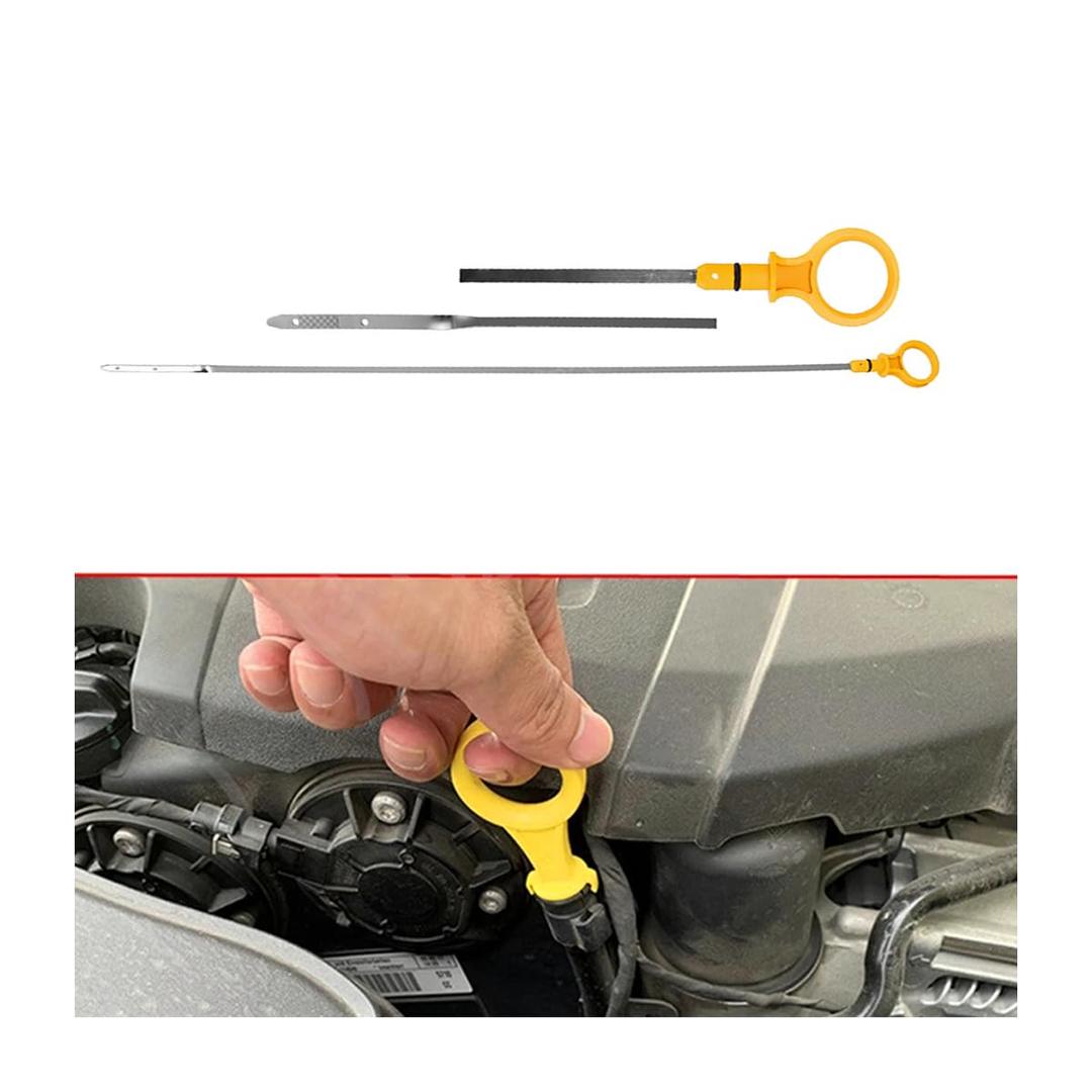 Engine Oil Dipstick, Oil Level Indicator for Car, Dip Stick for Checking Oil Fluid, Replacement OEM# CJ5Z-6750-A, Compatible with Many Vehicle Models, Automotive Accessories