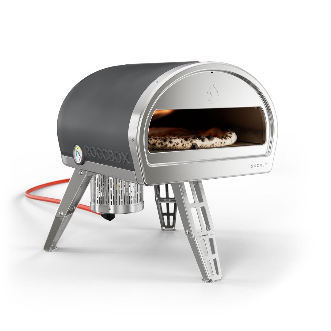 GozneyRoccbox Outdoor Pizza Oven, Grey, Portable, Gas & Wood Fired, Restaurant-Grade