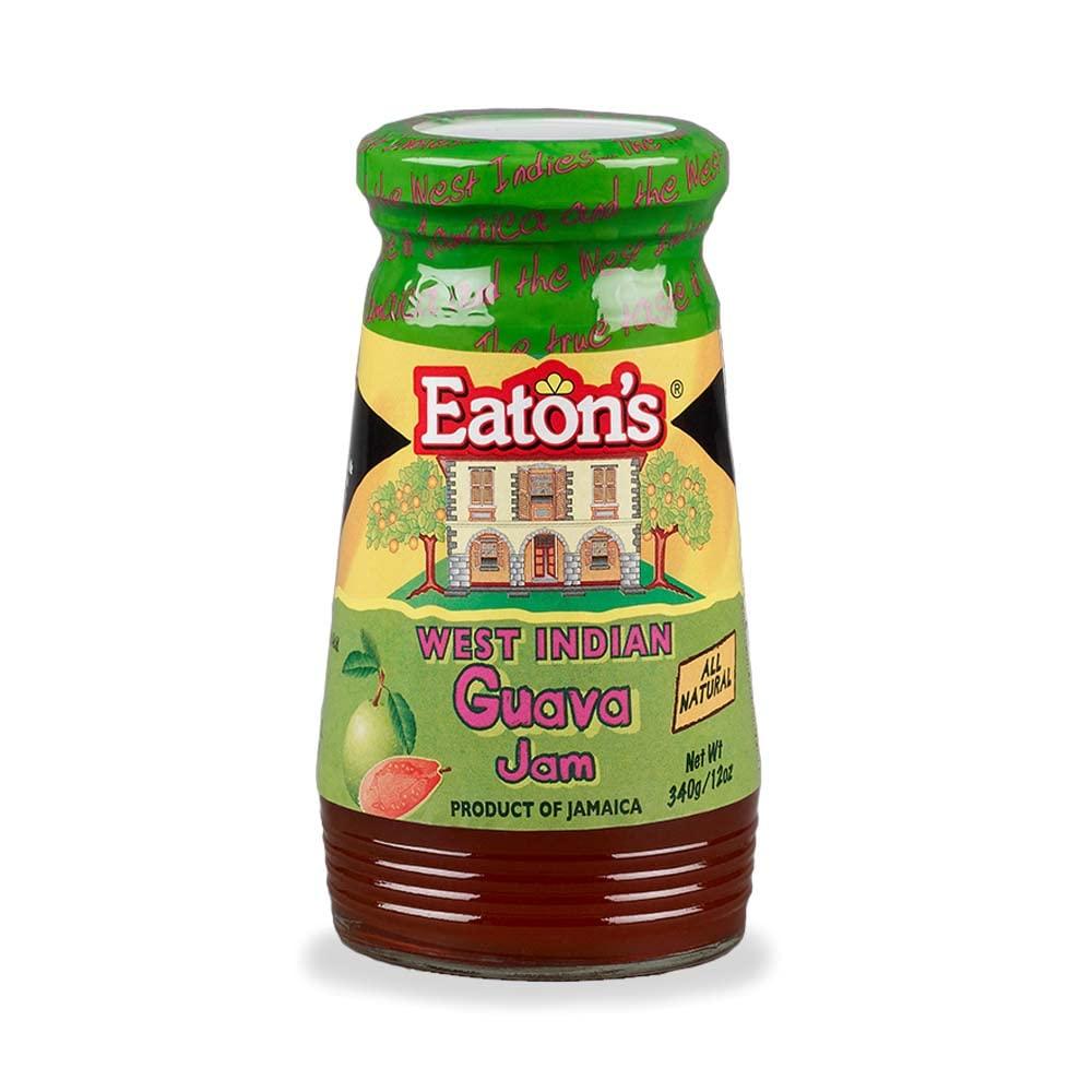 Eaton's Guava Jam - All-Natural Jamaican Guava Jam, for Bagels, Biscuits, Crackers, English Muffins, and French Bread, Dips in Charcuterie Boards and Gift Baskets, with Jerk Cooking Recipe eBook