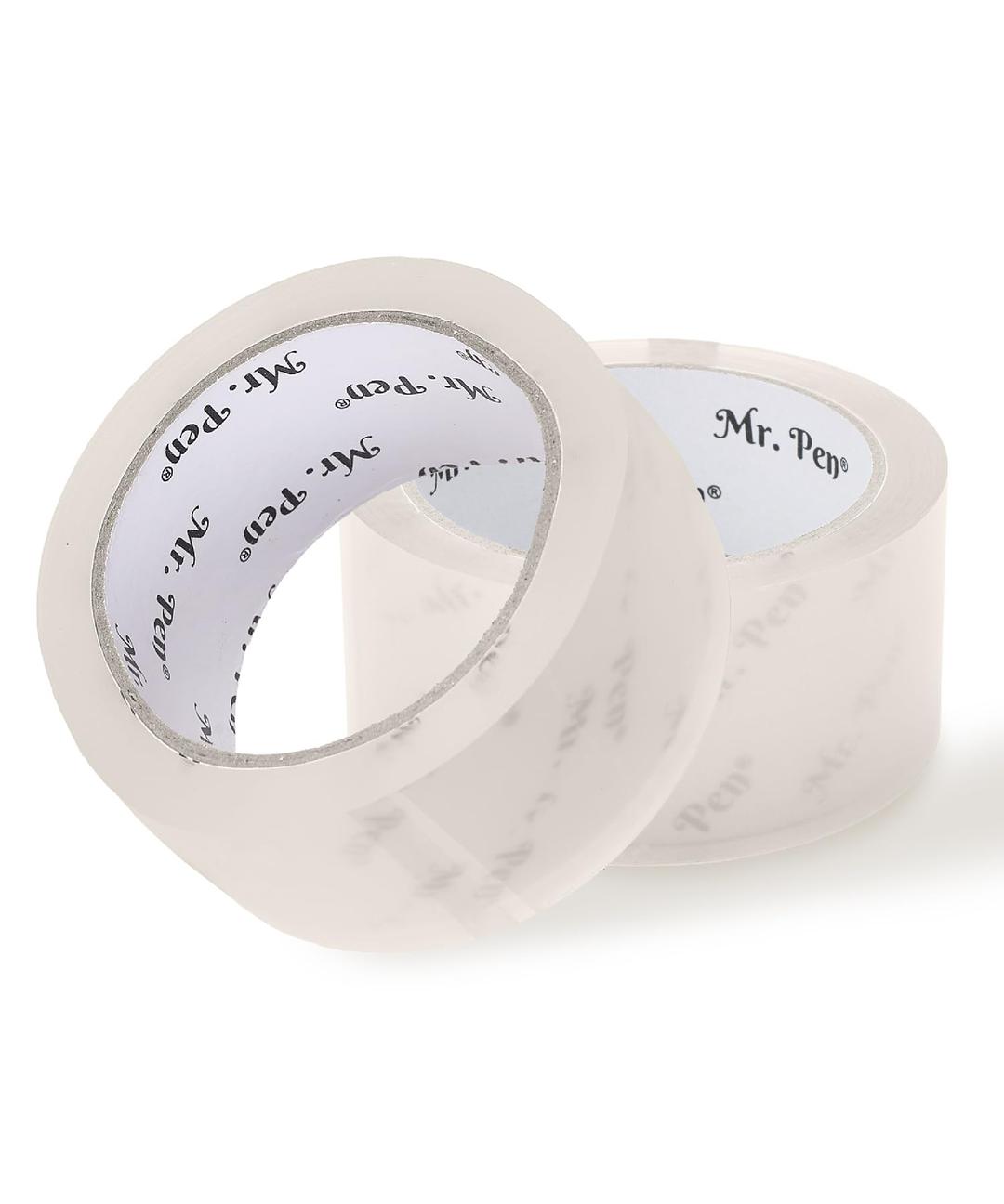 Mr. PenPacking Tape, 2Pack, 2in Wide, 60 Yards, 1.9mil, No Smell, Shipping Tape, Packaging Tape Rolls, Clear Box Tape, Mailing/Moving Tape, Packing Tape Refill