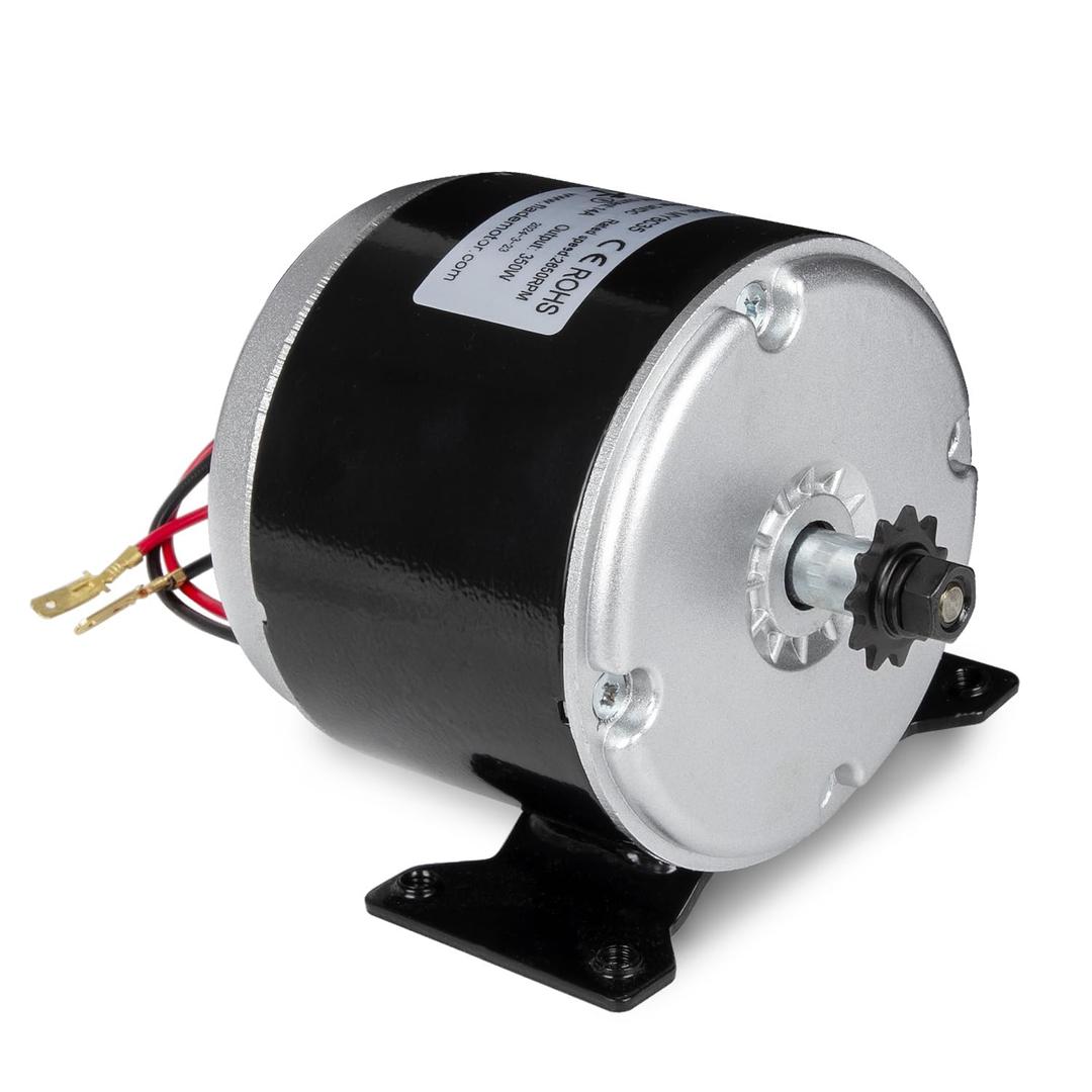 RANSOTO 24V Electric Scooter Motor Brushed Electric Motor Compatible with E Scooter Drive Speed Control Razor E300 E300S E325 MX350 MX400 Wind Turbine PMA Permanent Magnet Alternator 350W