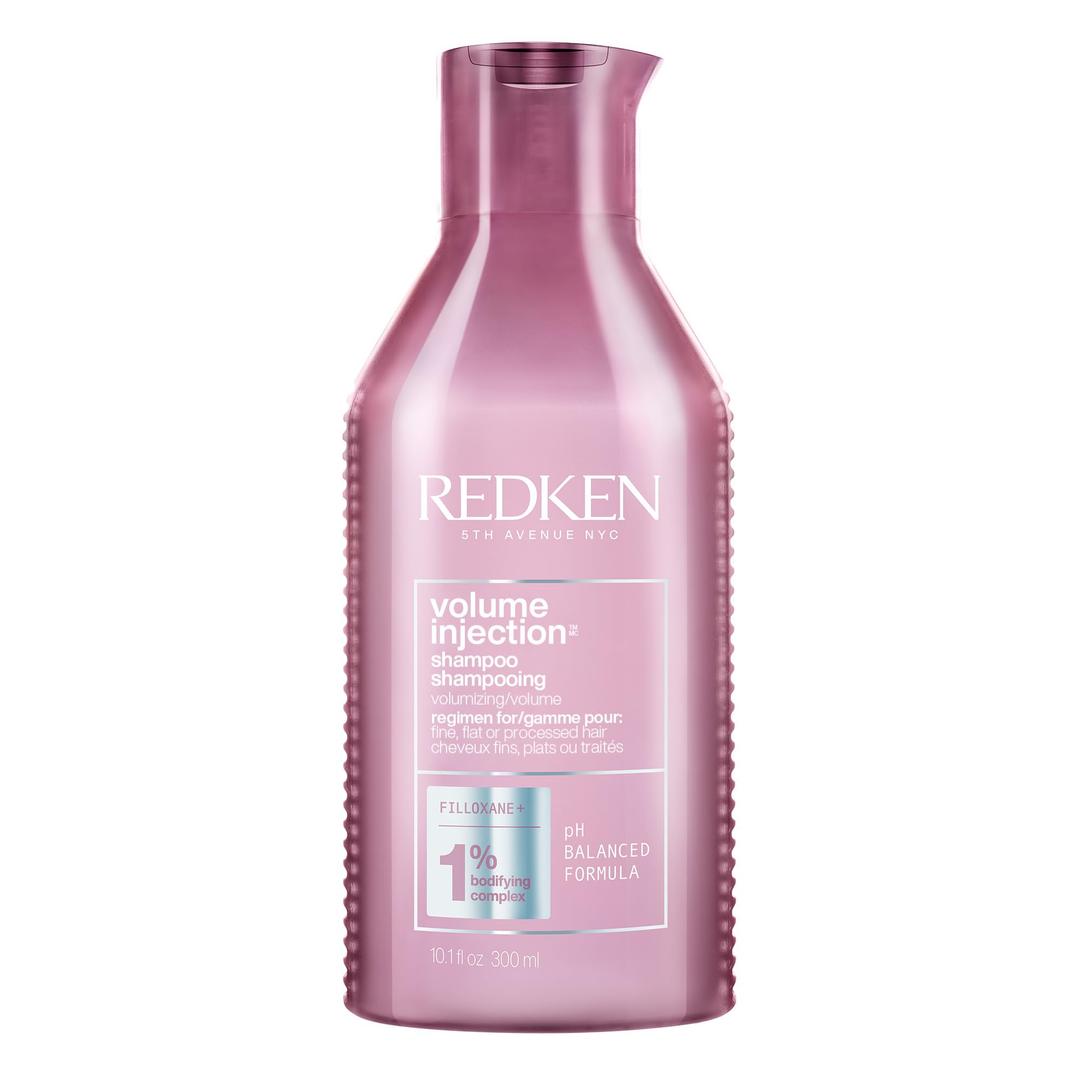 Redken Volume Injection Shampoo | Lightweight Volume Shampoo For Fine Hair | Adds Volume, Lift, and Body to Flat Hair | Paraben Free