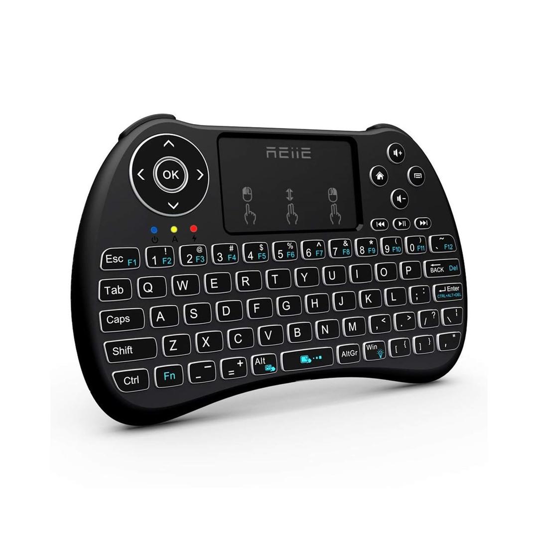 (Backlit Version) H9+ Mini Keyboard,2.4GHz Wireless Mini Handheld Smart TV Remote Keyboard with Touchpad for PC,Raspberry Pi 2, Pad, Smart TV, Android TV Box, Windows 7 8 10