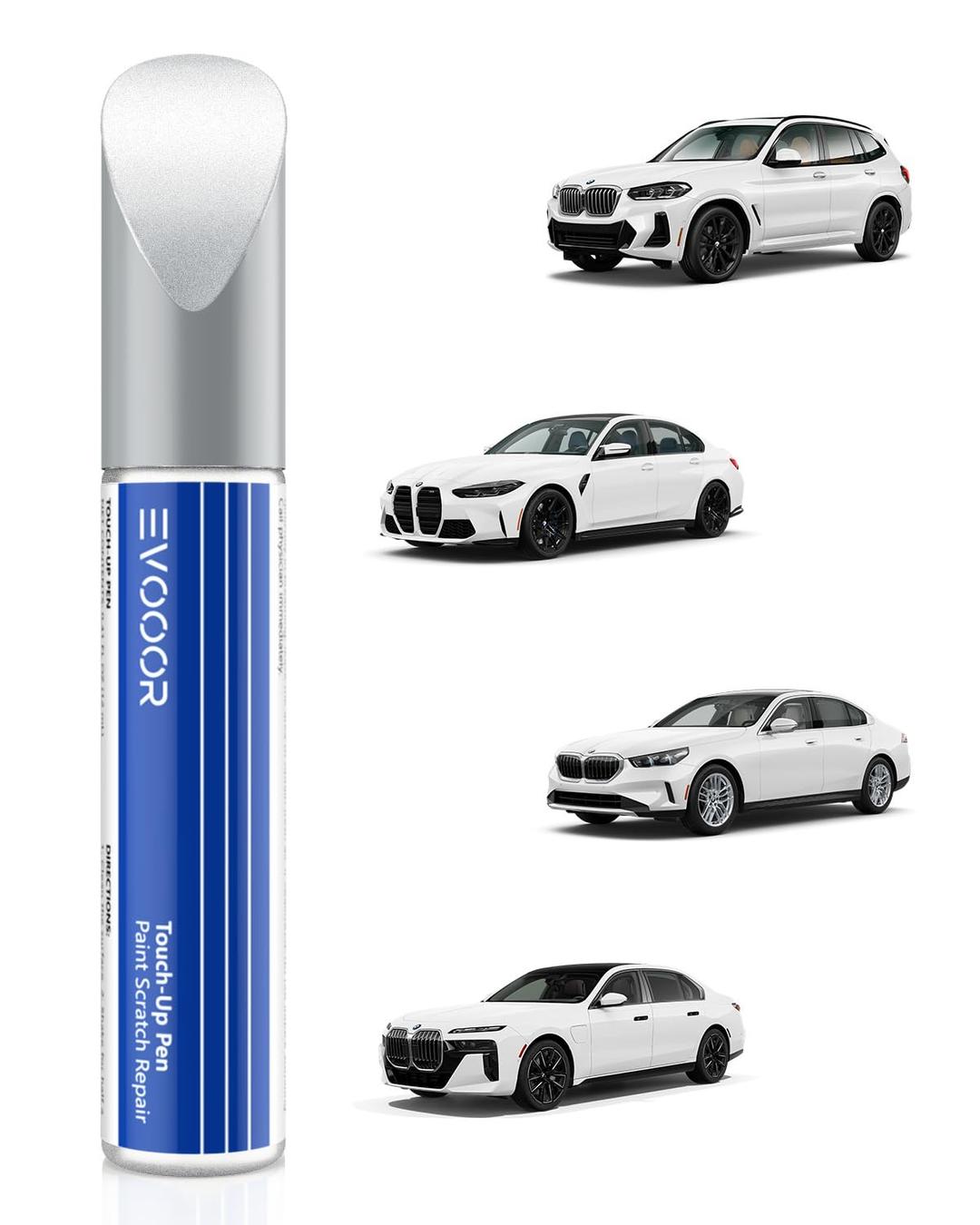 Touch Up Paint For BMW, Alpine White (300) Exact Match Touch Up Paint Car Scratch Repair (Alpine White for BMW 3/5/7 Series/X2/X4/2018 X5)