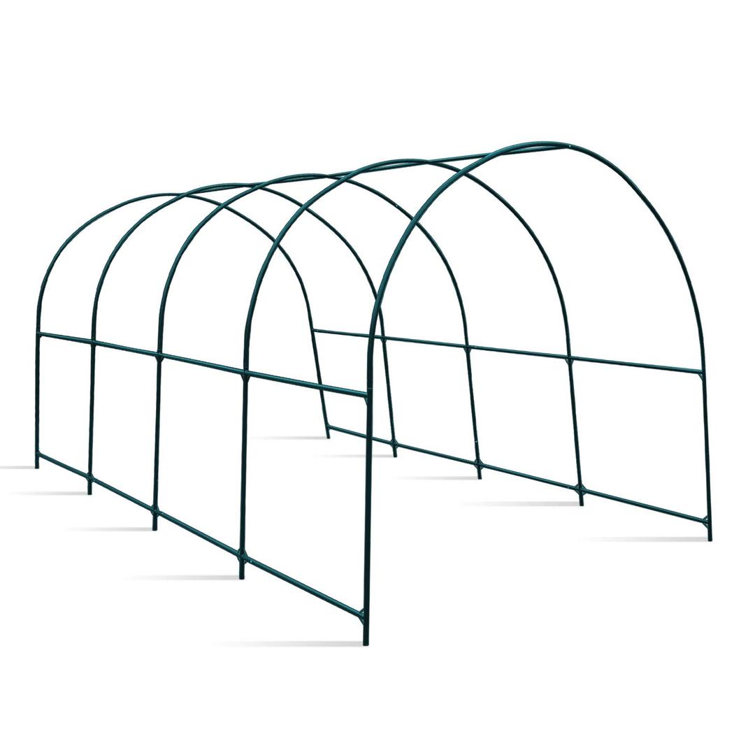 Greenhouse Frames for Larger Hot Garden House Support Arch Frame Climbing Plants/Flowers/Vegetables Outdoor (16x7x7 FT)