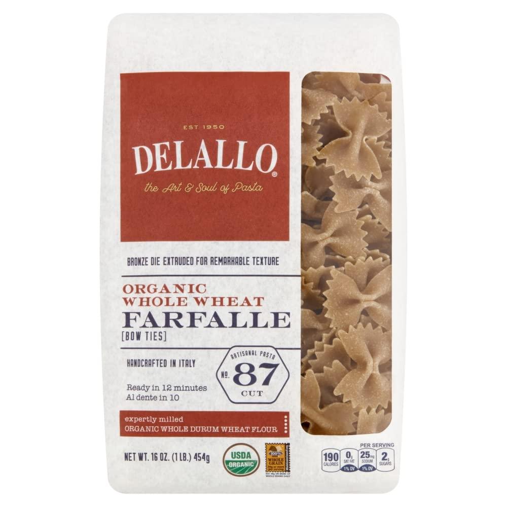 DeLalloOrganic Whole Wheat Farfalle No.87 - 16 oz