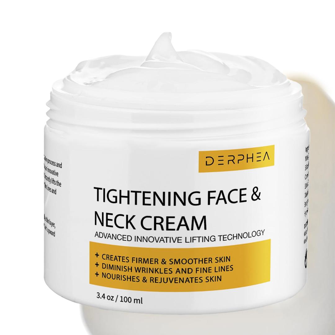 Neck Tightening Cream, Neck Cream, Skin Tightening Cream For Fine lines, Loose & Sagging Skin On Face, Neck, Décolleté (3 Oz)