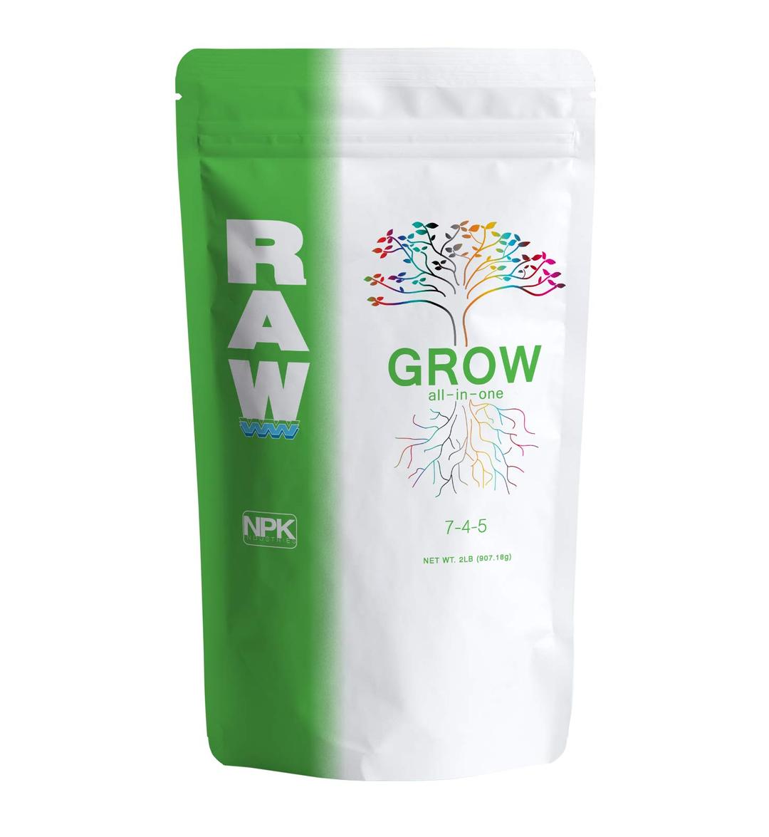 RAW All in One Grow 2lb - Complete Plant Nutrition for Thriving Growth - Indoor, Outdoor, Hydroponic Use