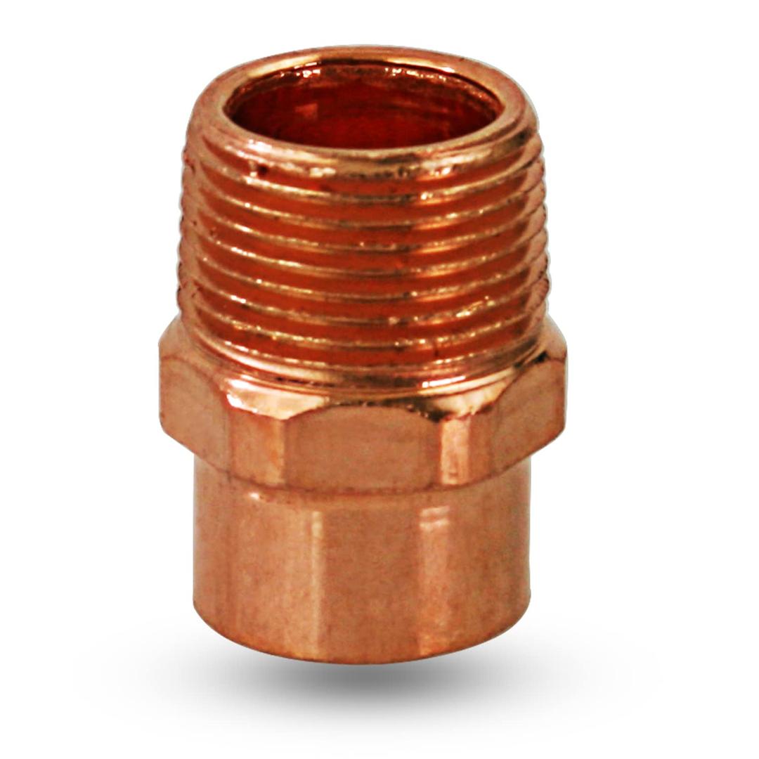 DDNA0012 Male Adapter Fitting with C X M Connections, 1/2, Copper