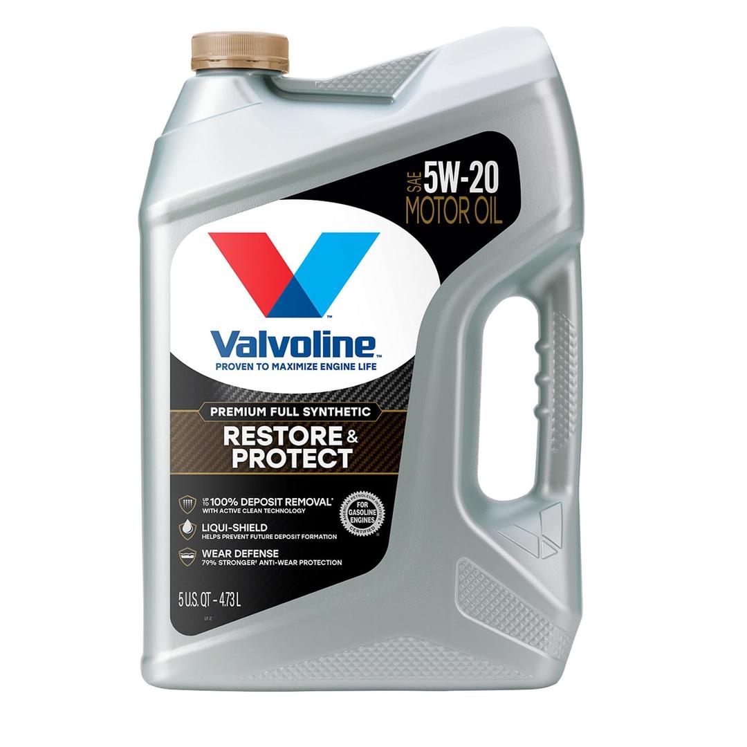 Valvoline Restore & Protect Full Synthetic 5W-20 Motor Oil 5 QT